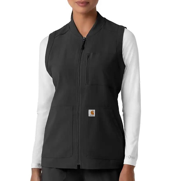 Carhartt Jackets & Blazers - Carhartt Women's Black Zip-Front Work Vest